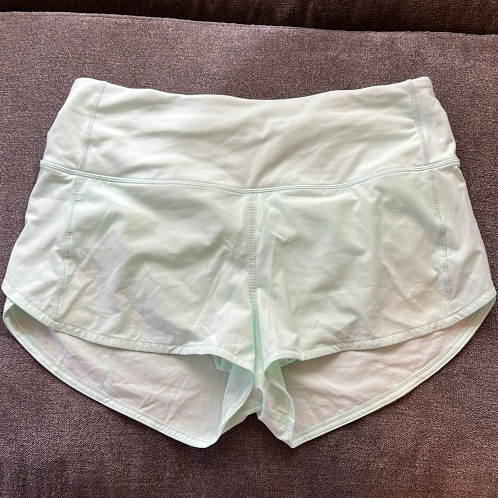 Lululemon Athletica Mint Green Athletic Shorts Lightweight Comfort